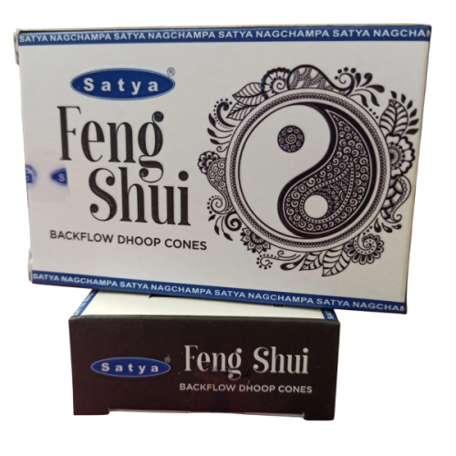 Благовония-конусы FENG SHUI Backflow Dhoop Cones 10 шт., SATYA